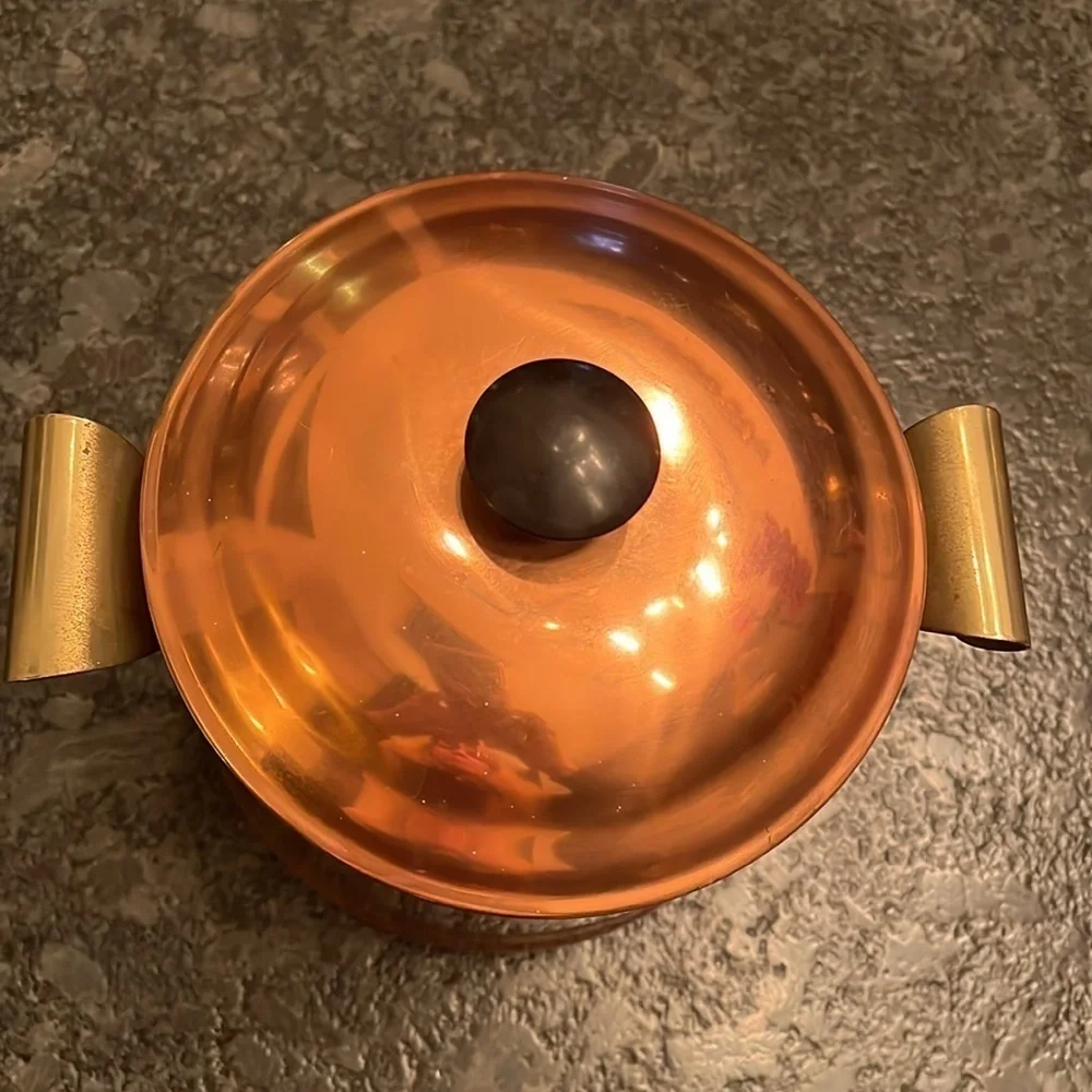 Vintage 3QT Copper Pot with Lid